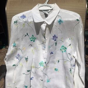 Woman’s Blouse.  Delicate flowers